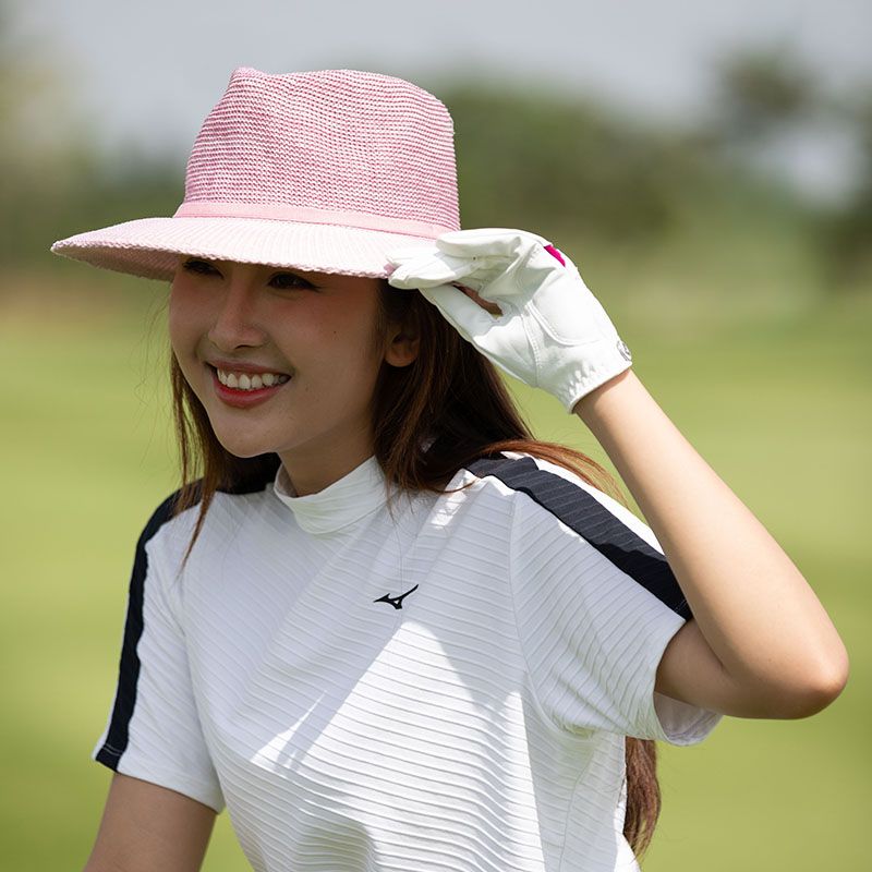 Mũ golf nữ rộng vành ASTON FEDORA Hat Ball Marker OLD ROSE/PINK | Evok