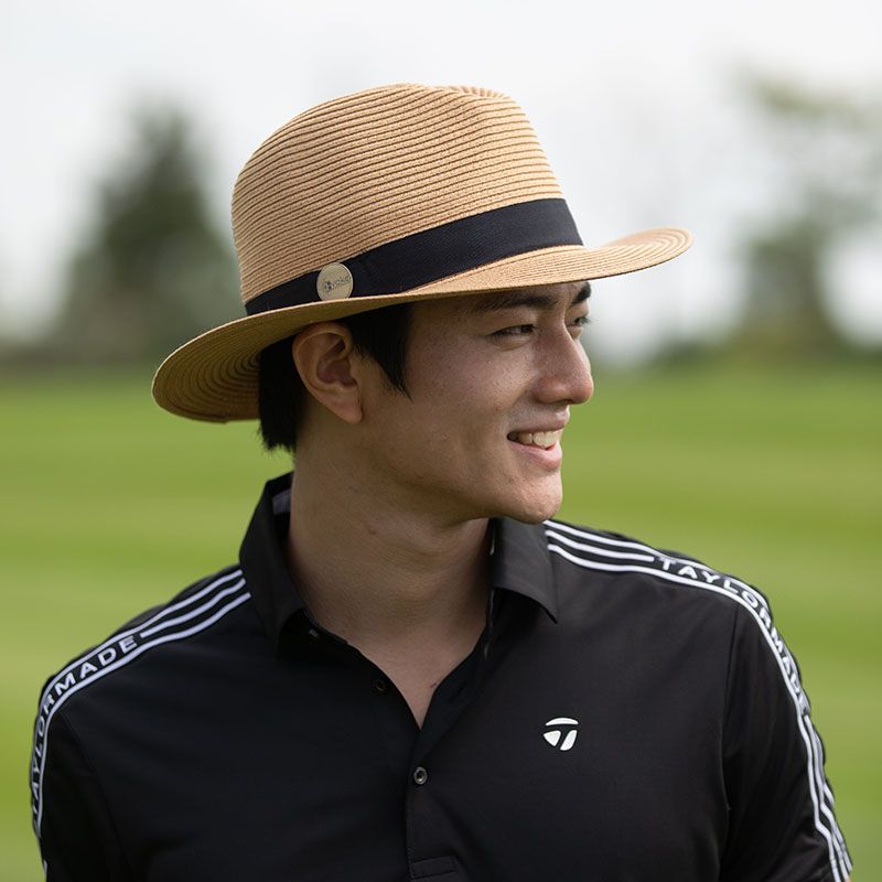 Mũ golf rộng vành REEF PANAMATE Hat Ball Marker CARAMEL | Evoke