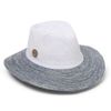 Mũ golf nữ rộng vành ASTON FEDORA Hat Ball Marker WHITE/LT BLUE | Evok