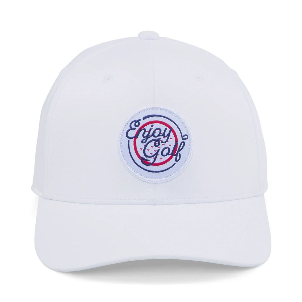 Nón golf nam Enjoy Golf 6 Panel Cap 02453901 White Glow | Puma