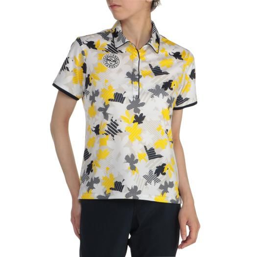 Áo golf nữ tay ngắn E2MA220574 QUICK DRY DIGITAL FLOWER POLO | Mizuno