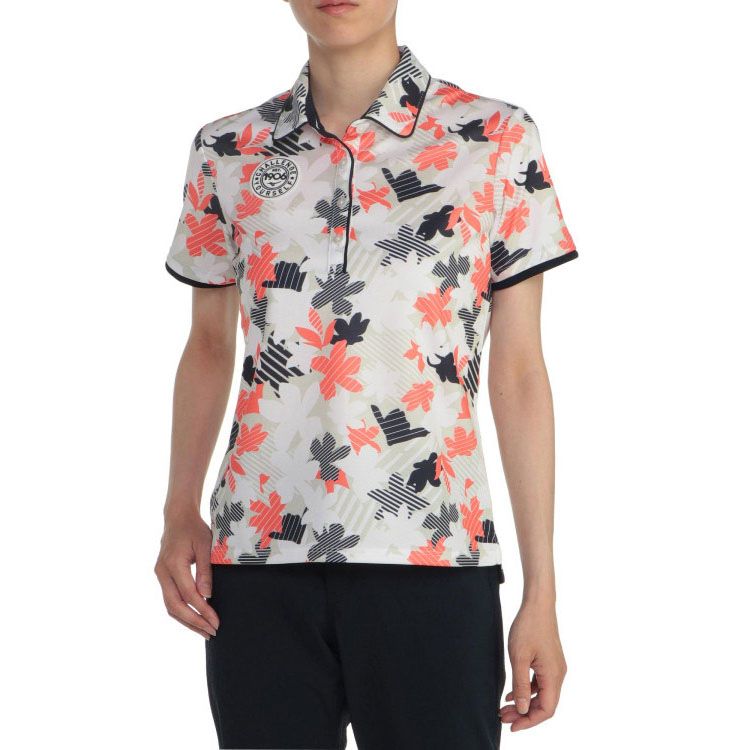 Áo golf nữ tay ngắn E2MA220576 QUICK DRY DIGITAL FLOWER POLO | Mizuno