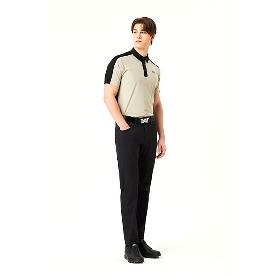 Áo golf tay ngắn nam SM COLOR BLOCKED PERFORATED PIMPM223305 | PXG