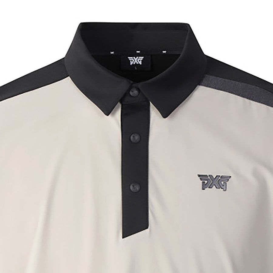 Áo golf tay ngắn nam SM COLOR BLOCKED PERFORATED PIMPM223305 | PXG