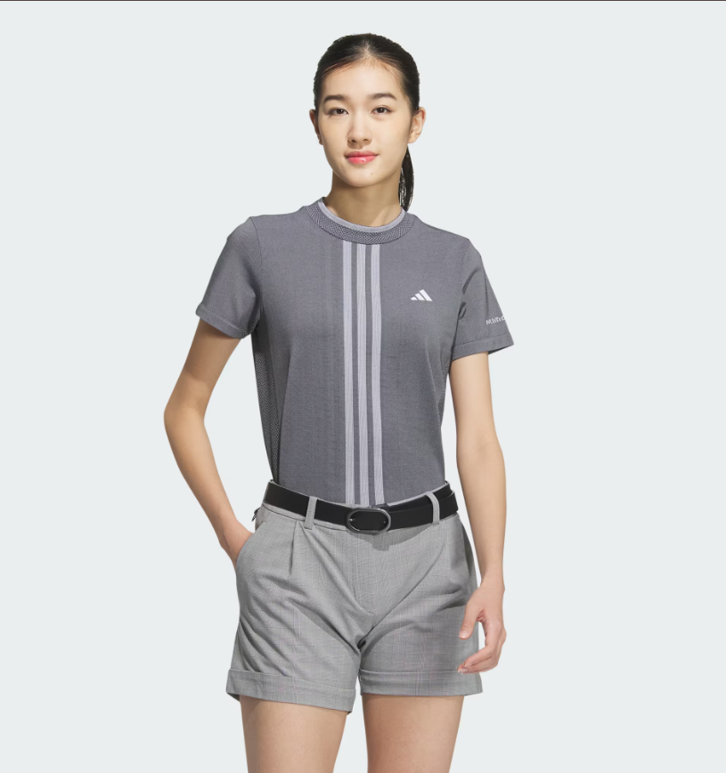 Áo golf nữ tay ngắn Primeknit Mock Shirts Black IN6606 | Adidas
