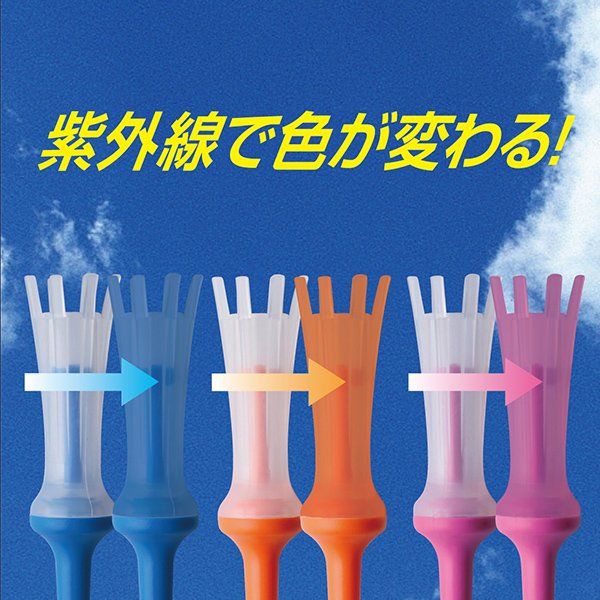 Tee golf đổi màu Aero Spark UV TE 718  (Dài 84mm) Japan | Daiya
