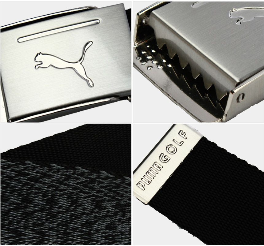 Thắt lưng golf dù 2 mặt nam Reversible Web Belt 053537 | PumaBlack