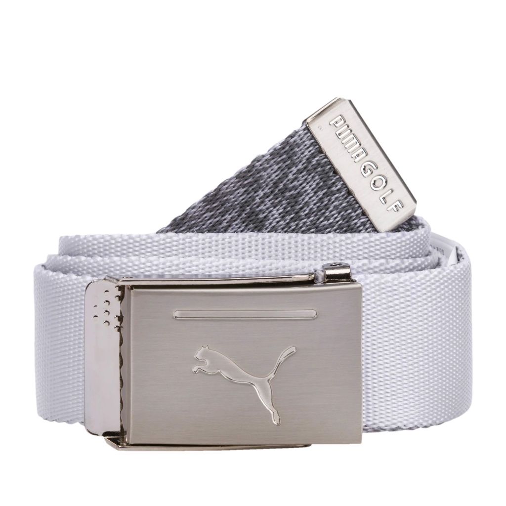 Thắt lưng golf dù 2 mặt nam Reversible Web Belt 053537 | PumaBright White