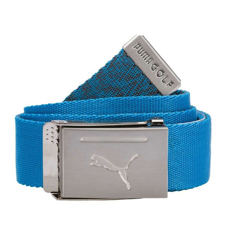 Thắt lưng golf dù 2 mặt nam Reversible Web Belt 053537 | PumaBleu Azur