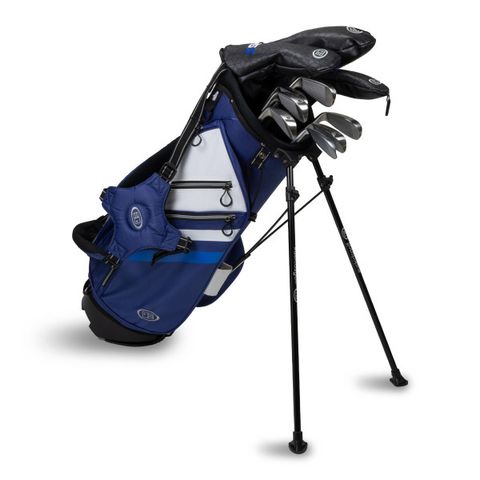 Bộ gậy golf trẻ em Tour Series TS5-57 11 Club Stand Set Graphite, Navy/White Bag | USKidsGolf