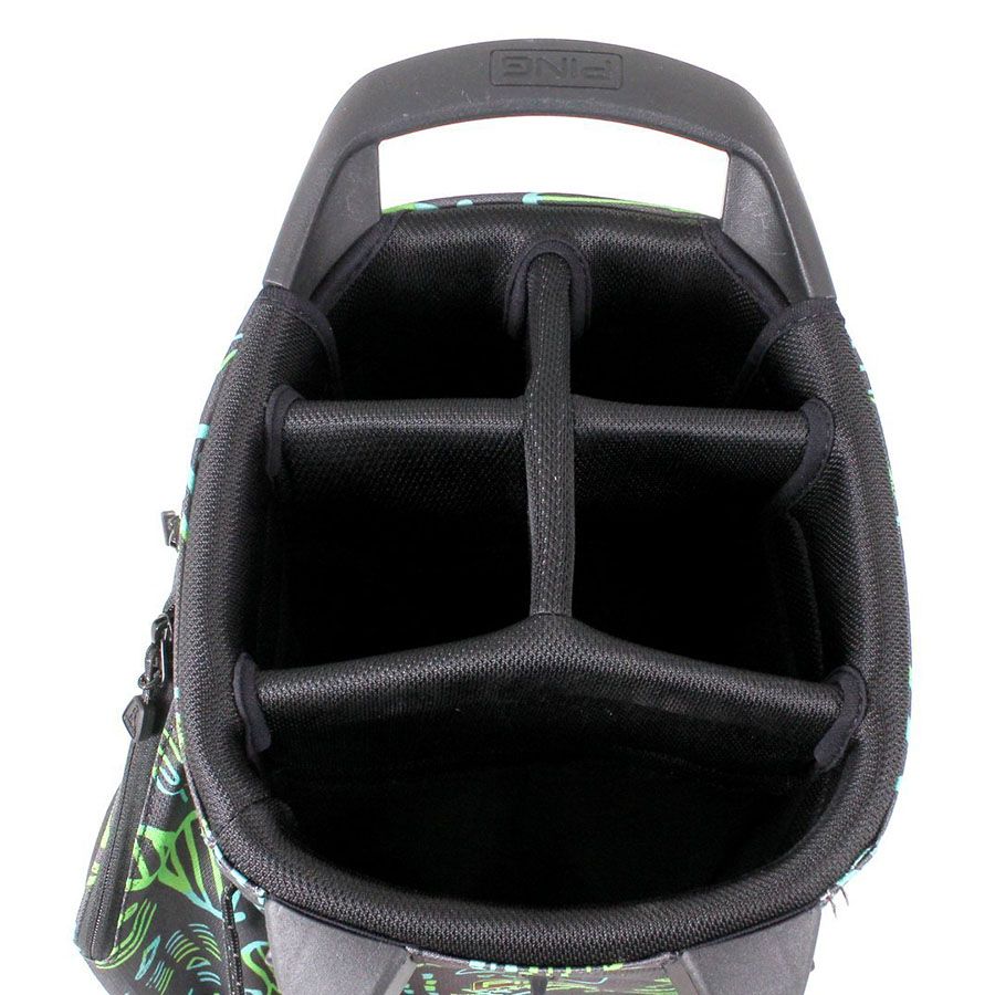 Túi gậy golf DIRECT BAGS HOOFER 201 DOUBLE STRAP CARRY BAGS NEON CACTU5 khoang đựng gậy của túi gậy golf DIRECT BAGS HOOFER 201 DOUBLE STRAP CARRY BAGS NEON CACTUS 36414-108 | PING