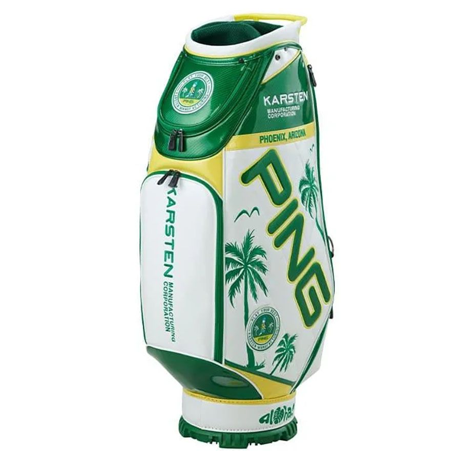Túi gậy golf GOLF BAG CB-N2301 36908-101 WHITE/GREEN | PINGMặt sau túi gậy golf GOLF BAG CB-N2301 36908-101 WHITE/GREEN | PING