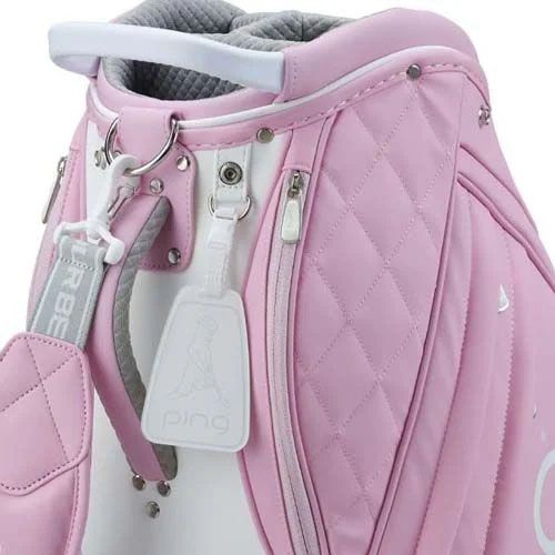 Túi gậy golf DIRECT BAGS CB-L2302 SOFT PU WOMENS PINK 36918-102 KOBAYAẢnh cận phần thân trên túi gậy golf DIRECT BAGS CB-L2302 SOFT PU WOMENS PINK 36918-102 KOBAYASHI, VIETNAM SHINWOO | PING