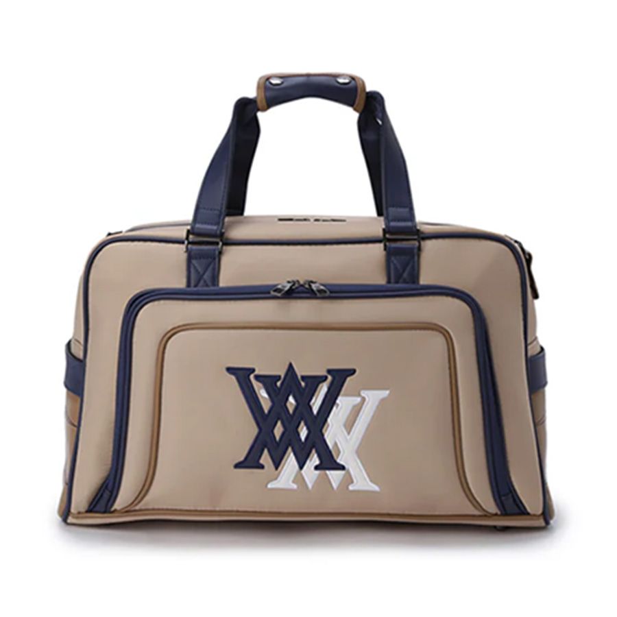 Túi golf xách tay Double Logo Boston Bag - Beige AGEUUBB01BEF | Anew GTúi golf xách tay Double Logo Boston Bag - Beige AGEUUBB01BEF | Anew Golf