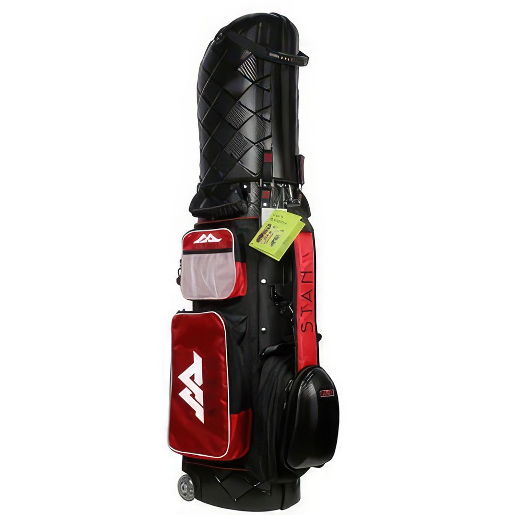 Túi gậy golf form cứng có bánh xe 9039-01 BLACK/RED | Stan