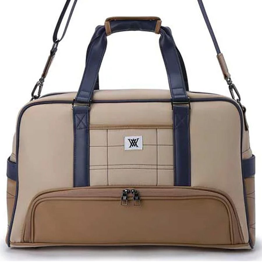 Túi golf xách tay Double Logo Boston Bag - Beige AGEUUBB01BEF | Anew G
