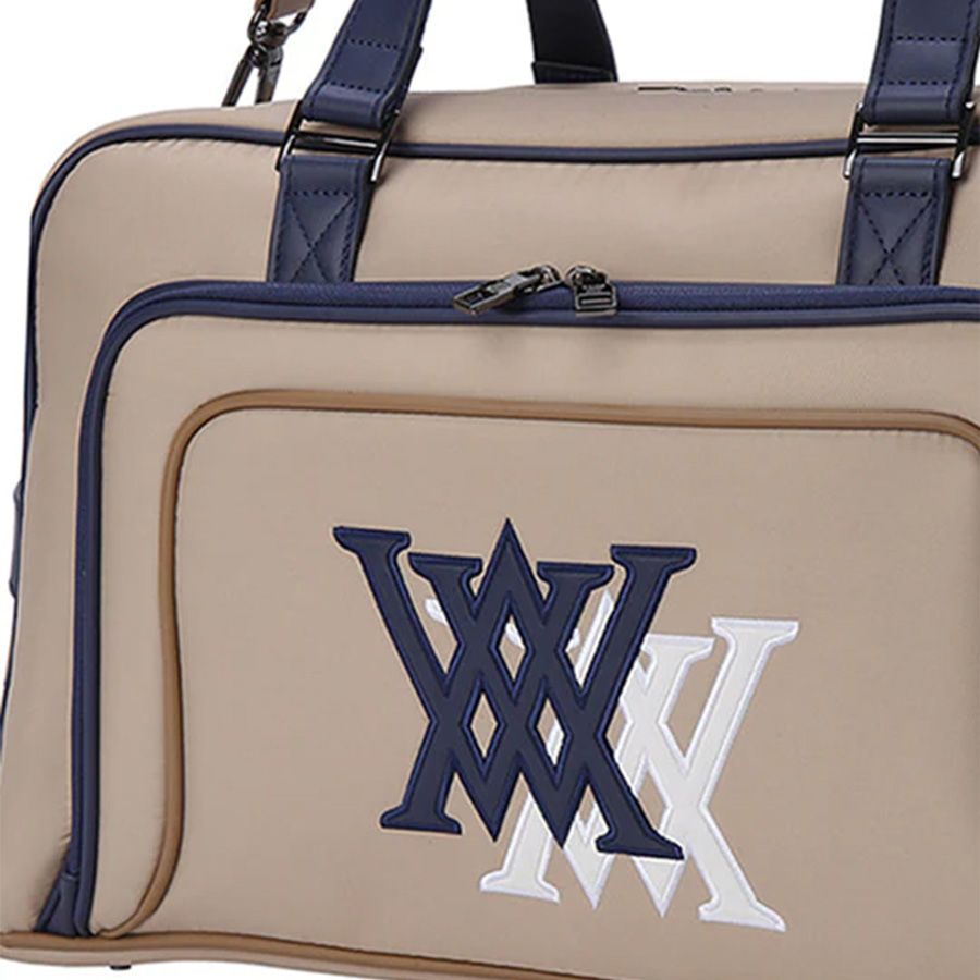 Túi golf xách tay Double Logo Boston Bag - Beige AGEUUBB01BEF | Anew G