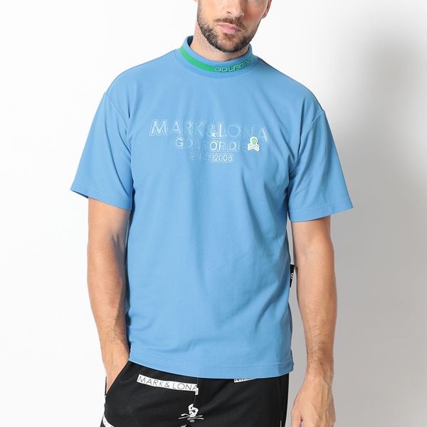 Áo thun nam cổ tròn tay ngắn Nerve Mock MLM-4B-AA09 Lt Blue MARK