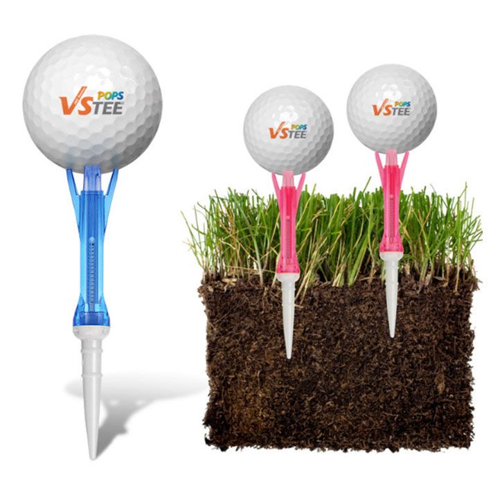 Hộp 2 Tee golf nhựa lò xo xoay 360º VS1400 Korea | KOVISS