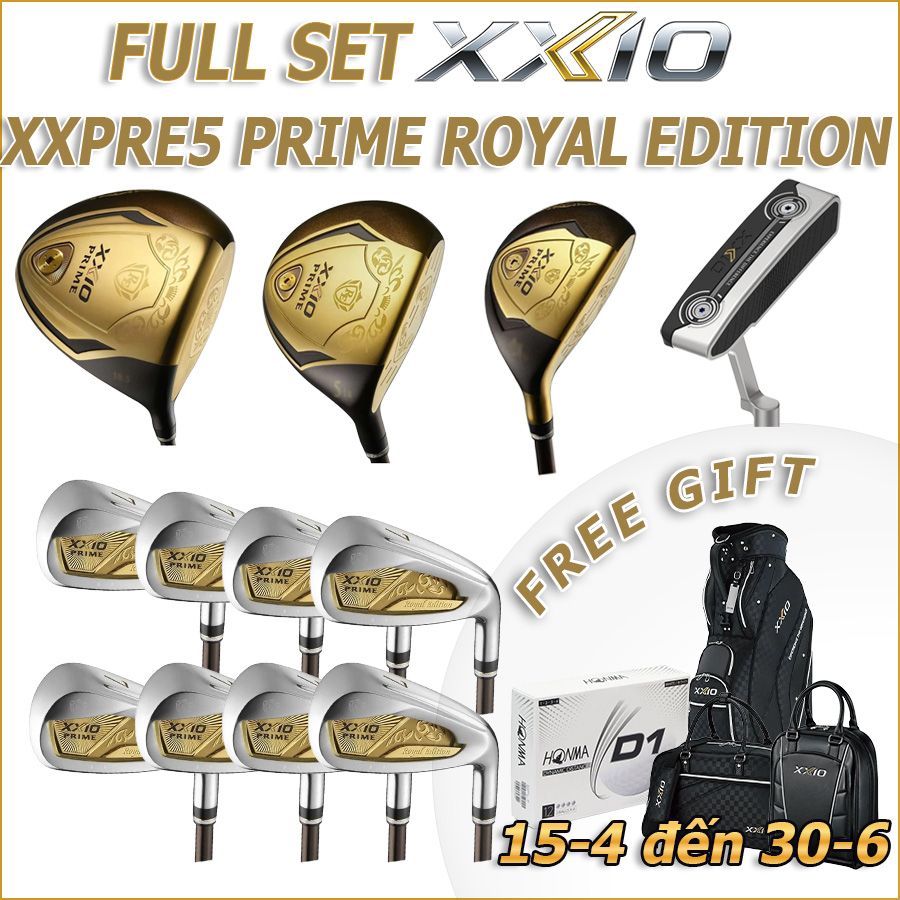 BỘ FULL SET 12 GẬY XXPRE5 PRIME ROYAL EDITION | XXIOBỘ FULL SET 12 GẬY XXPRE5 PRIME ROYAL EDITION | XXIO