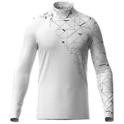 Áo golf tay dài nam 2MFMO-TD447 WH N87373 | Men's Golf Long Sleeve Pol