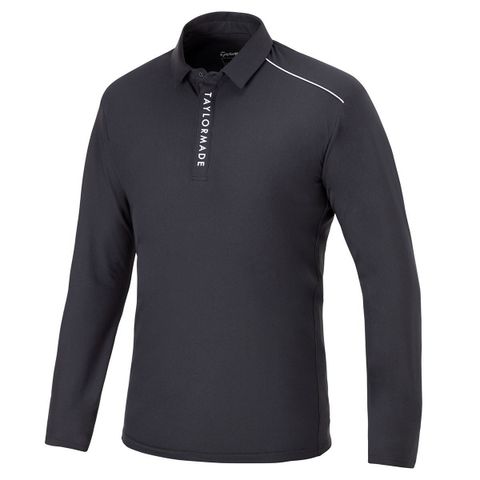 Áo golf tay dài nam 2MFPO-TB750 BK N92010 | Men's Golf Long Sleeve PolosTaylorMade