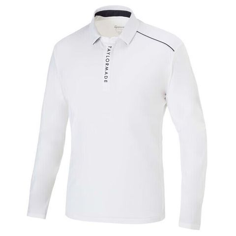 Áo golf tay dài nam 2MFPO-TB750 WH N92009 | Men's Golf Long Sleeve PolosTaylorMade