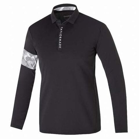 Áo golf tay dài nam 2MFPO-TB754 BK N92023 | Men's Golf Long Sleeve PolosTaylorMade