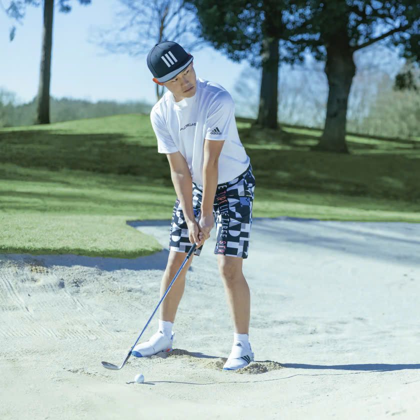 Quần shorts golf namGraphic Shorts Black HA3286 | ADIDAS