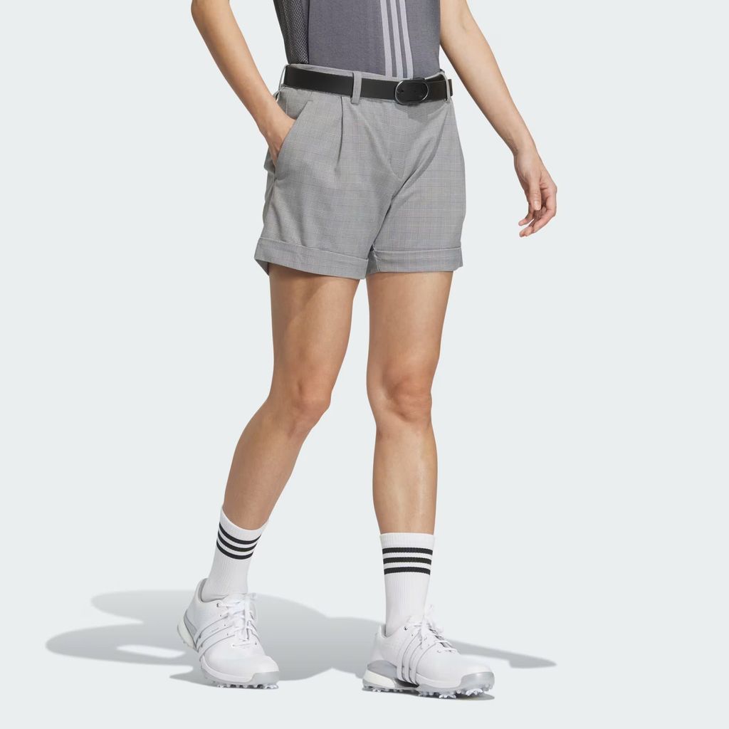 Quần shorts golf nữ 5In Check Short White/Black IN6587 | ADIDAS