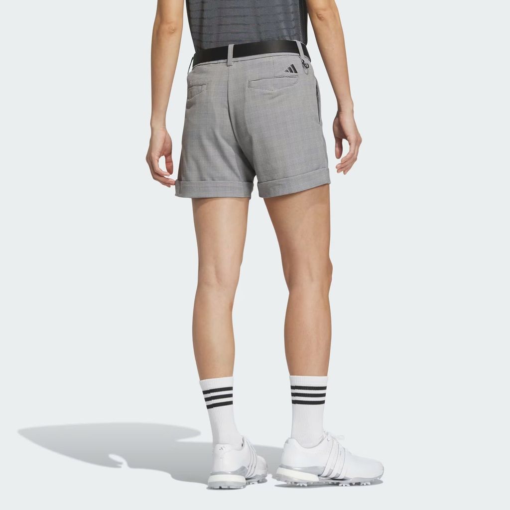 Quần shorts golf nữ 5In Check Short White/Black IN6587 | ADIDAS