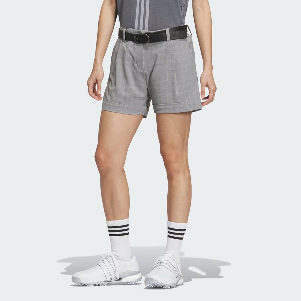 Quần shorts golf nữ 5In Check Short White/Black IN6587 | ADIDAS