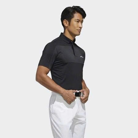 Áo golf nam tay ngắn Adipure Black FJ1759 | Adidas