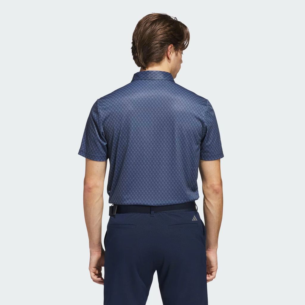 Áo golf nam tay ngắn Core Allover Print Collegiate Navy / White JF8852