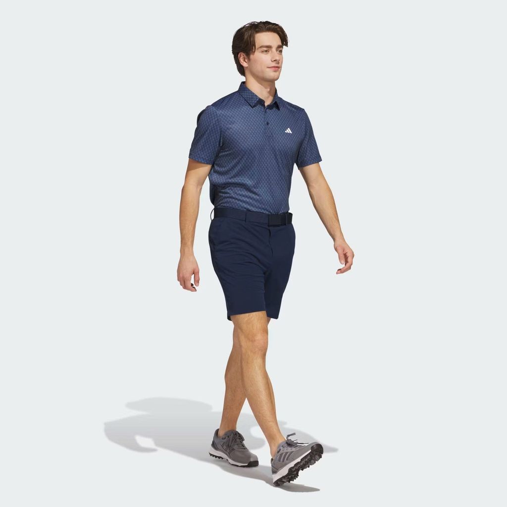 Áo golf nam tay ngắn Core Allover Print Collegiate Navy / White JF8852