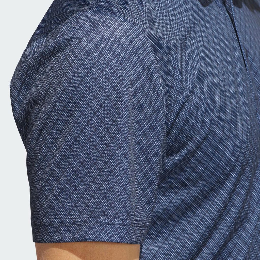 Áo golf nam tay ngắn Core Allover Print Collegiate Navy / White JF8852