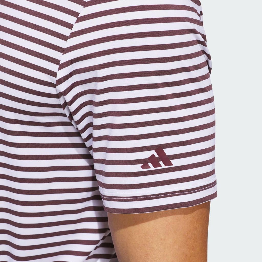 Áo golf nam tay ngắn Ultimate365 Stripe Polo White / Aurora Ruby JF489