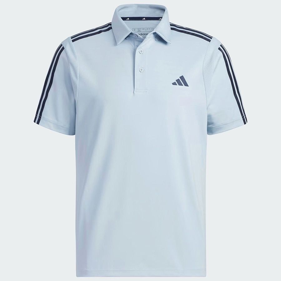 Áo golf nam tay ngắn HEAT.RDY 3-STRIPES POLO WONDER BLUE HY0990 | AdidÁo golf nam tay ngắn HEAT.RDY 3-STRIPES POLO WONDER BLUE HY0990 | Adidas