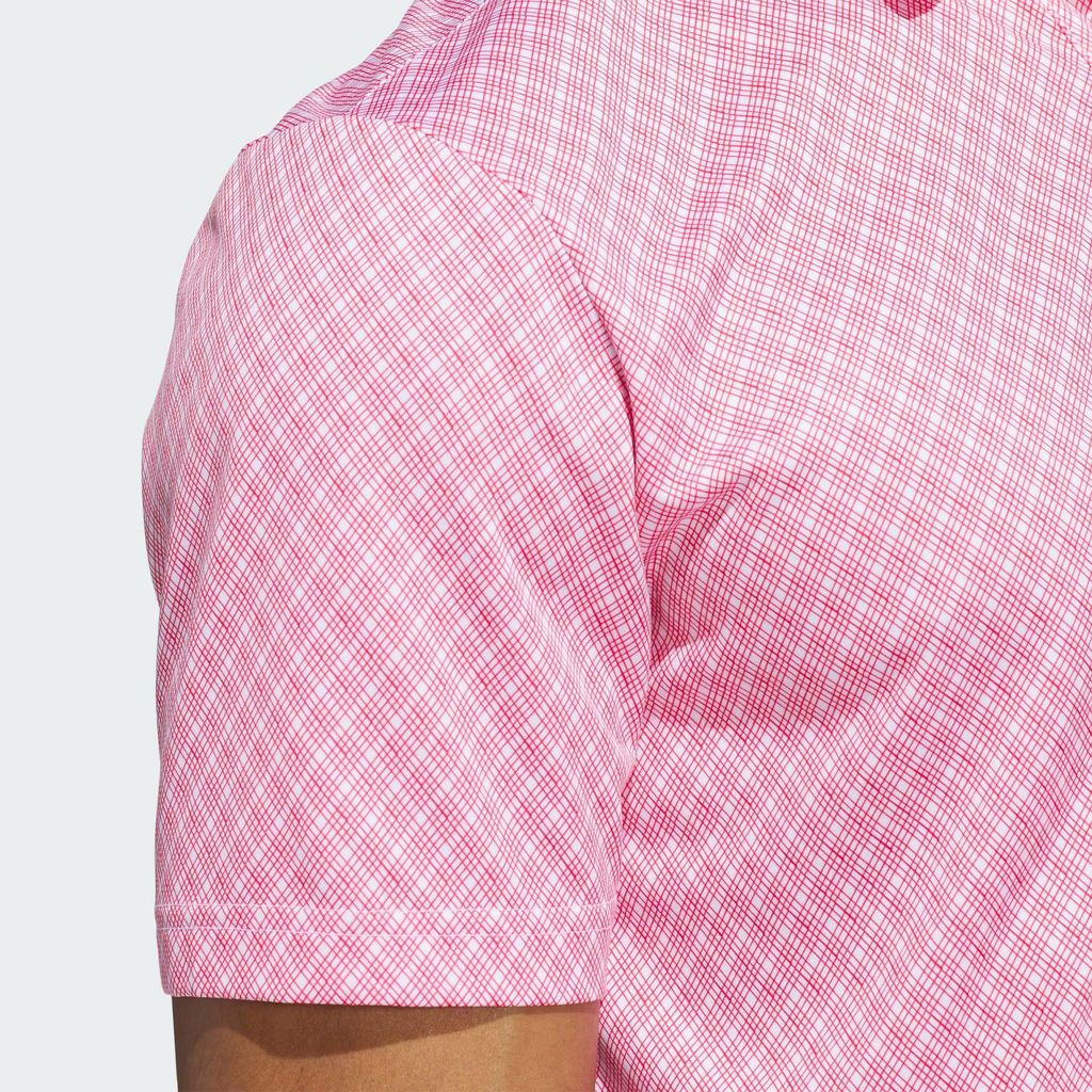 Áo golf nam tay ngắn Core Allover Print Pure Ruby / White JF4946 | Adi