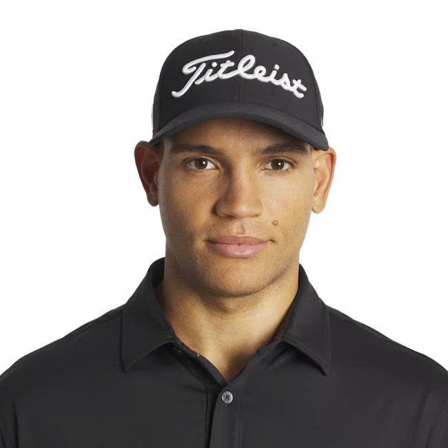 Nón kết golf nam TOUR PERFORMANCE BLACK/WHITE TH25ATP-01 | Titleist