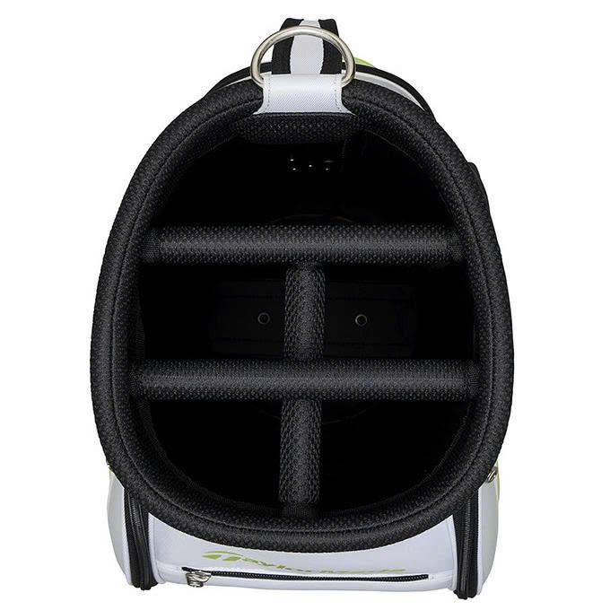 Túi gậy golf Caddy Bag 2MSCB-UN067 WHITE/LIME M1377901 | TaylorMadeKhoang miệng chia 5 ngăn của túi gậy golf Caddy Bag 2MSCB-UN067 WHITE/LIME M1377901 | TaylorMade