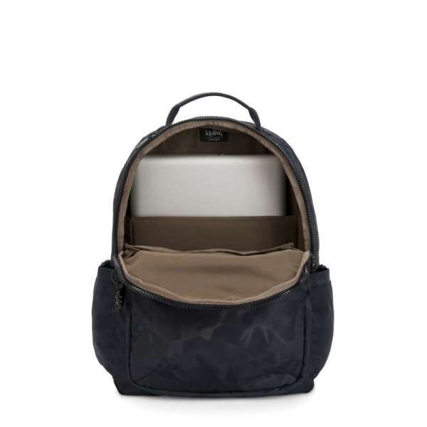 Kipling - Ba lô Seoul Satin Camo Blue BA21-453I
