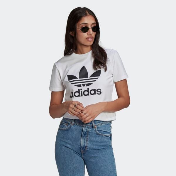 adidas - Áo thun - áo phông tay ngắn Nữ Trefoil Tee T-Shirt Originals SS21-GN99