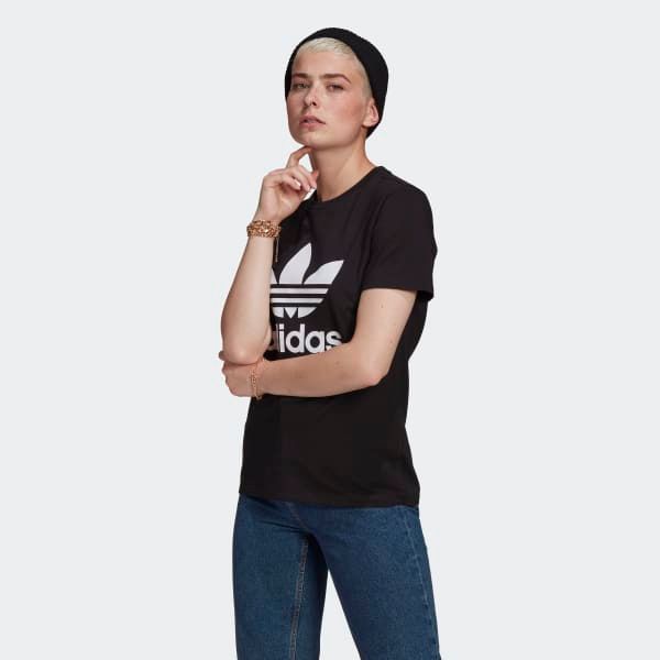 adidas - Áo thun - áo phông tay ngắn Nữ Trefoil Tee T-Shirt Originals SS21-GN96