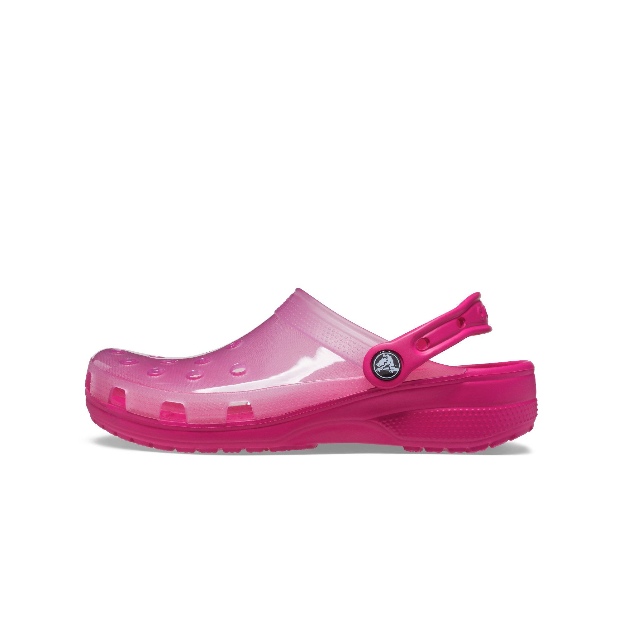 Crocs - Xăng đan nam nữ Classic Clog Translucent Candy Pink SS21-2069