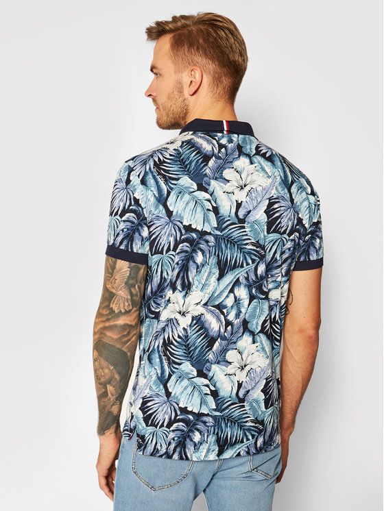 Tommy Hilfiger - Áo polo tay ngắn nam All Over Flower Print MW21-GQ20