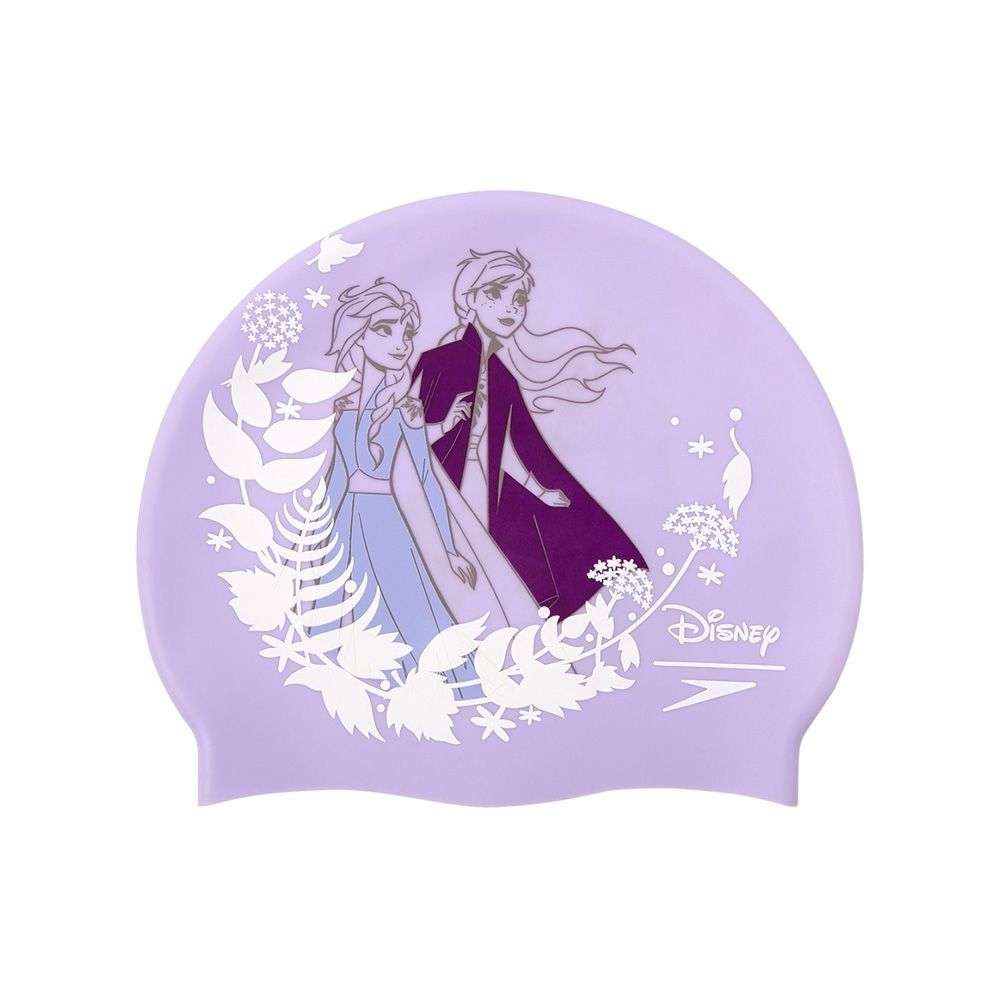 Speedo - Nón bơi SPEEDO FROZEN 2 SLOGAN CAP JU PURPLE/WHITE