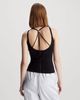 Calvin Klein - Áo len nữ Slim Ribbed Tie Back Top