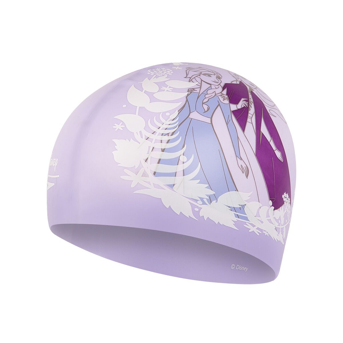 Speedo - Nón bơi SPEEDO FROZEN 2 SLOGAN CAP JU PURPLE/WHITE