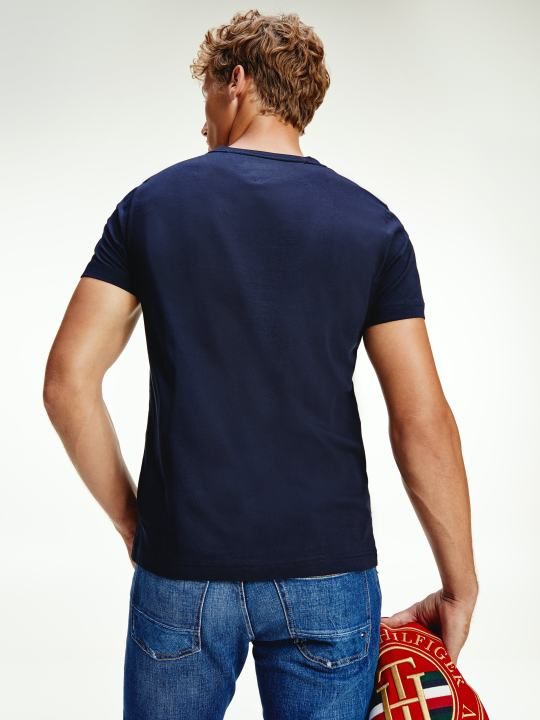 Tommy Hilfiger - Áo thun tay ngắn nam Corp Flag Lines Tee MW21-8820